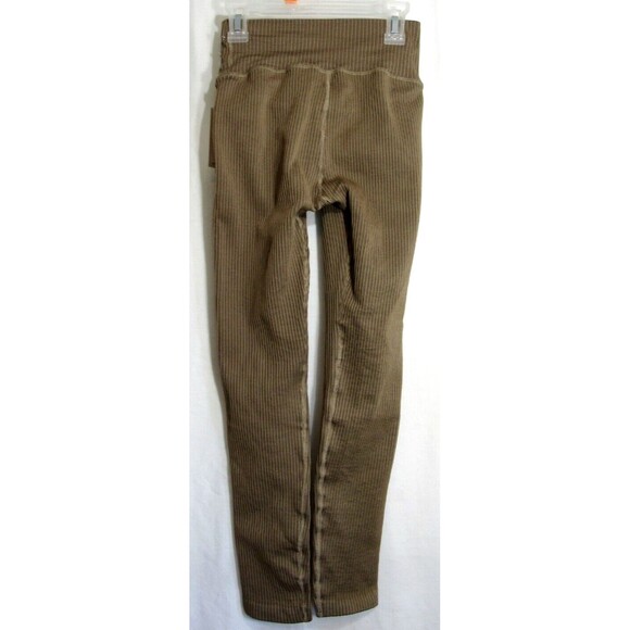 Good American Brown Camel Seamless Compression UV Protection Leggings SZ 1/2 NWT - Picture 2 of 8